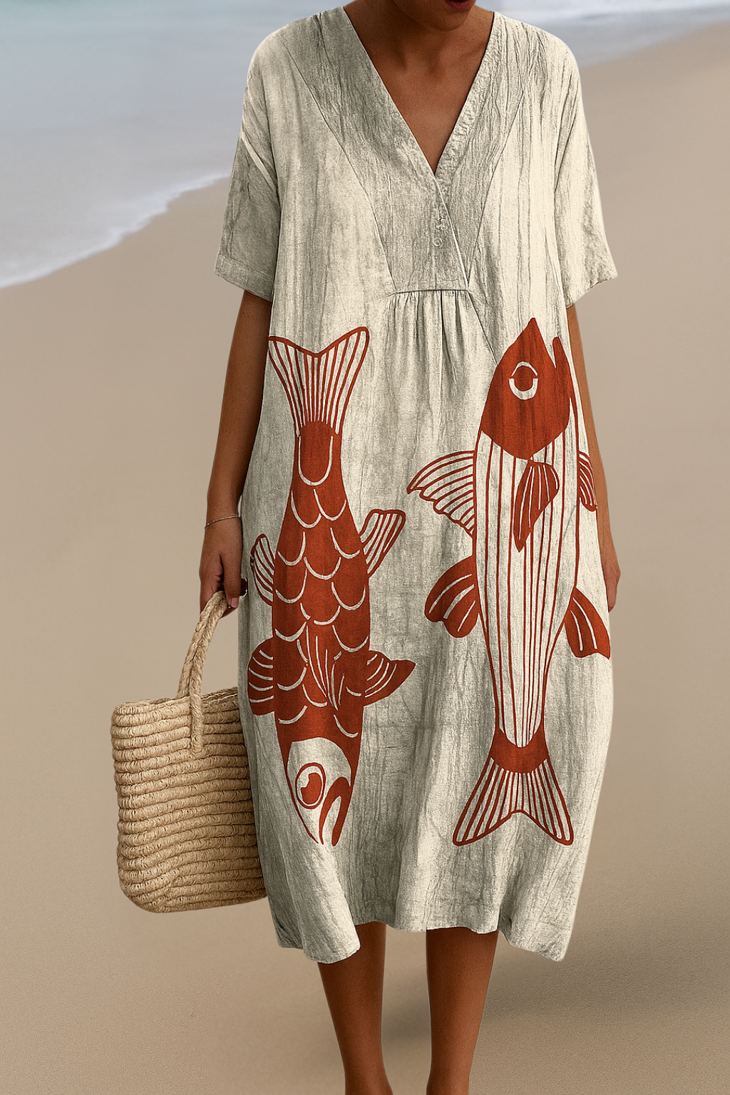 Ada™ | Elegant Cotton Maxi Dress for Women