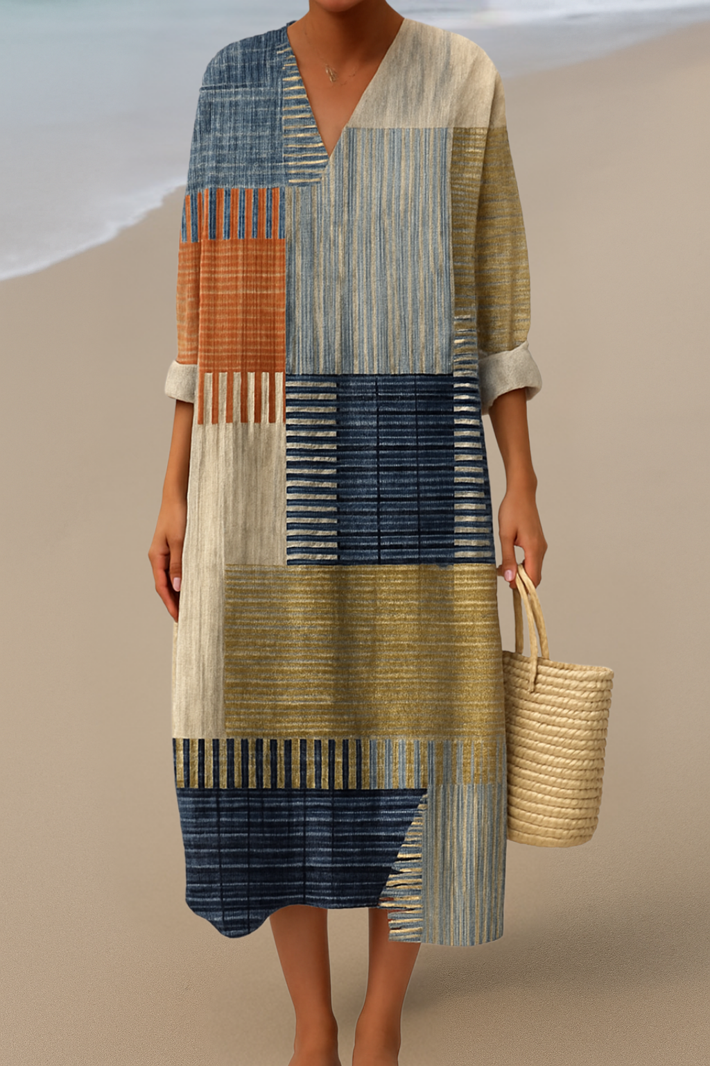 Amelia™ | Flattering Long Sleeve Maxi Dress