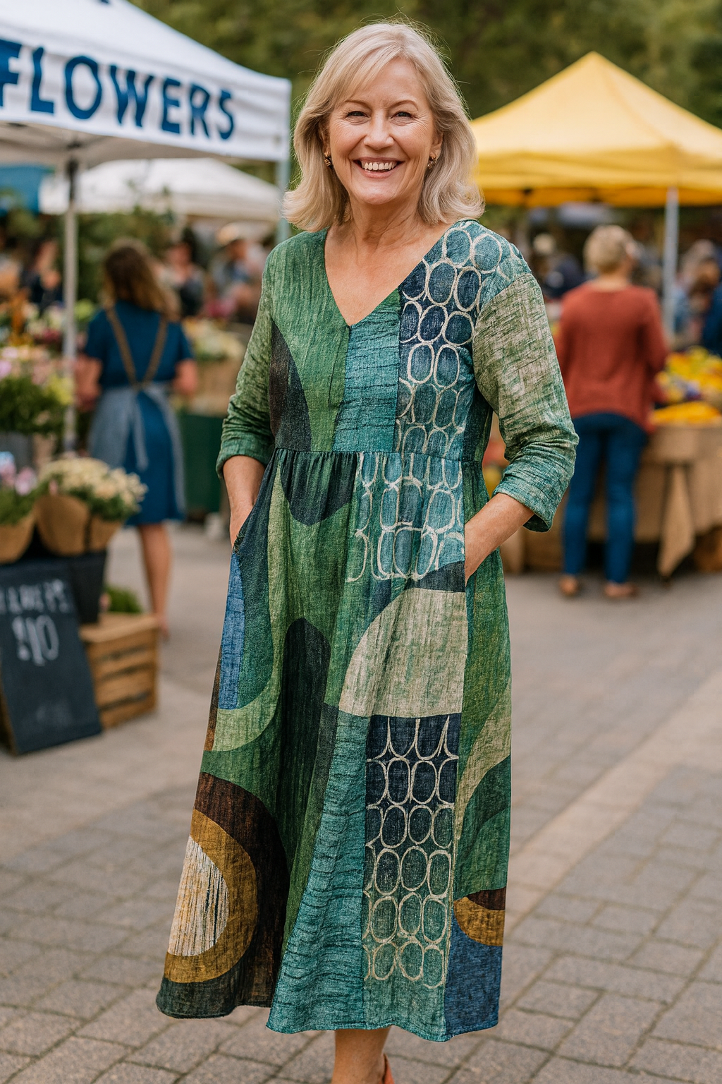 Noelia™ | Effortless Floral Maxi Dress With Sleeves