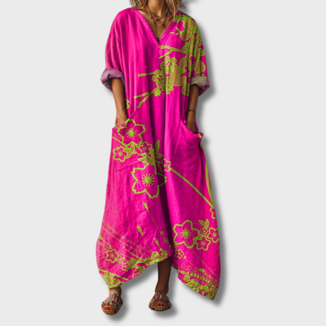 Plane™ | Effortless Charm Long Sleeve Maxi Dress