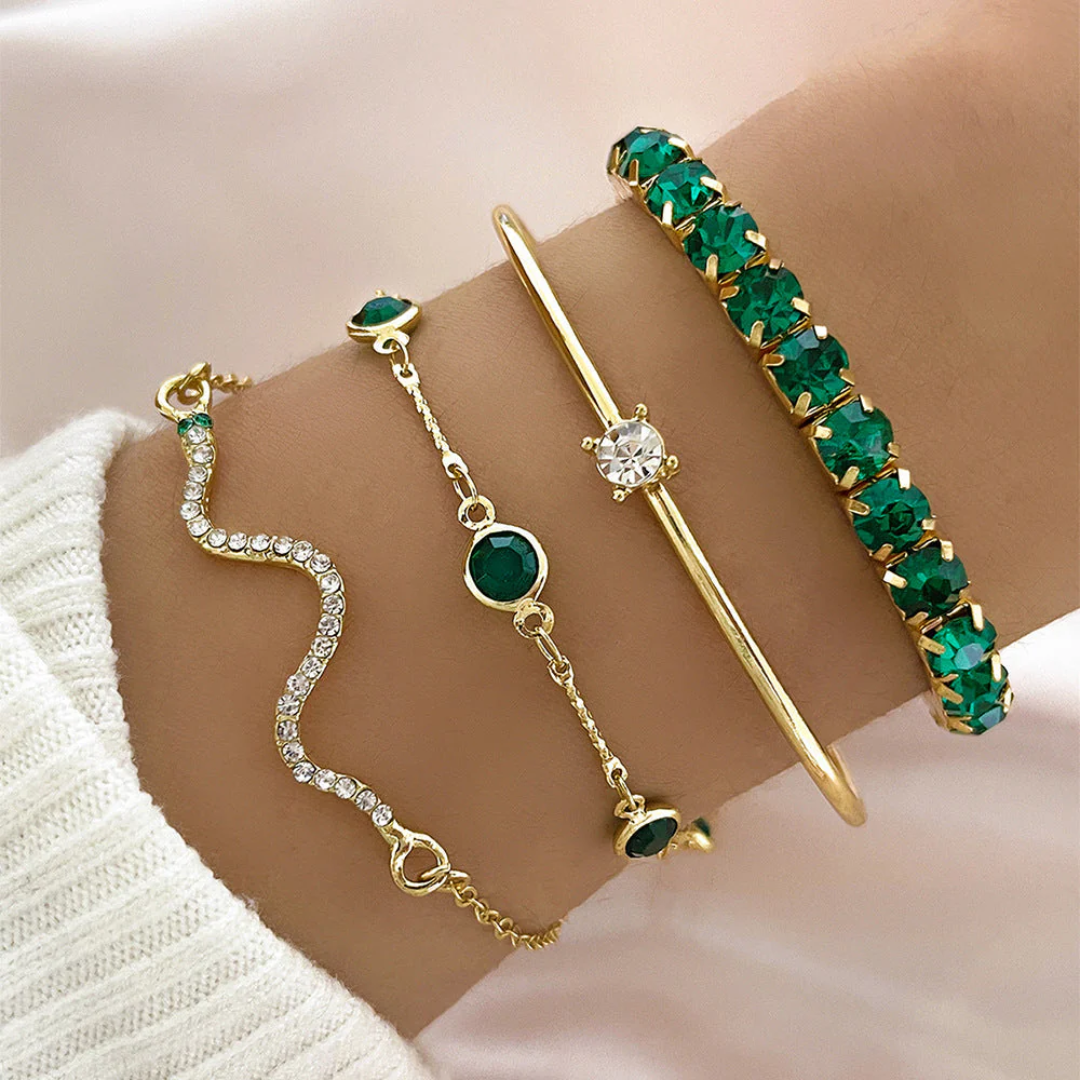Sorina™ | Elegant Gold Bracelet Set