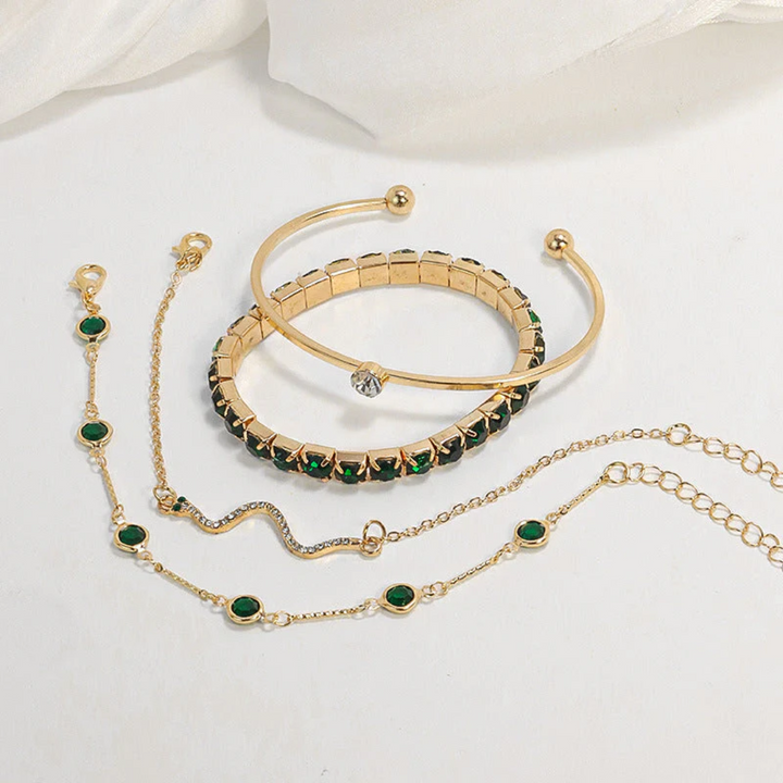 Sorina™ | Elegant Gold Bracelet Set