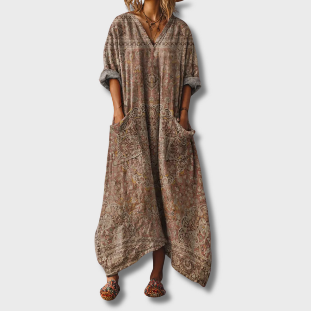 Tanith™ | Effortless Charm Floral Maxi Dress