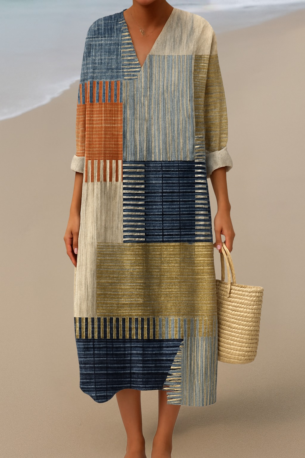 Amelia™ | Flattering Long Sleeve Maxi Dress