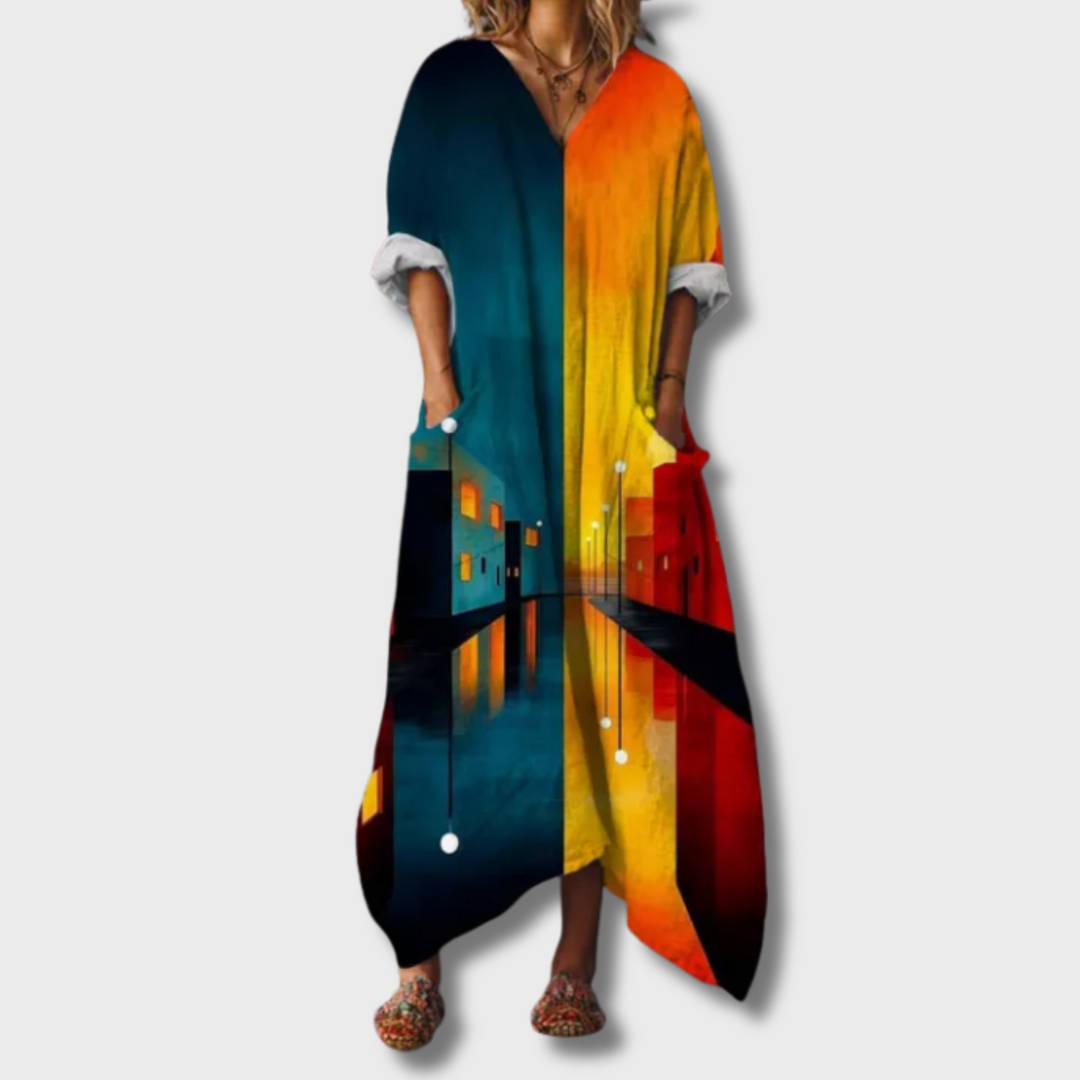 Vanya™ | Effortless Floral Maxi Dress for Women