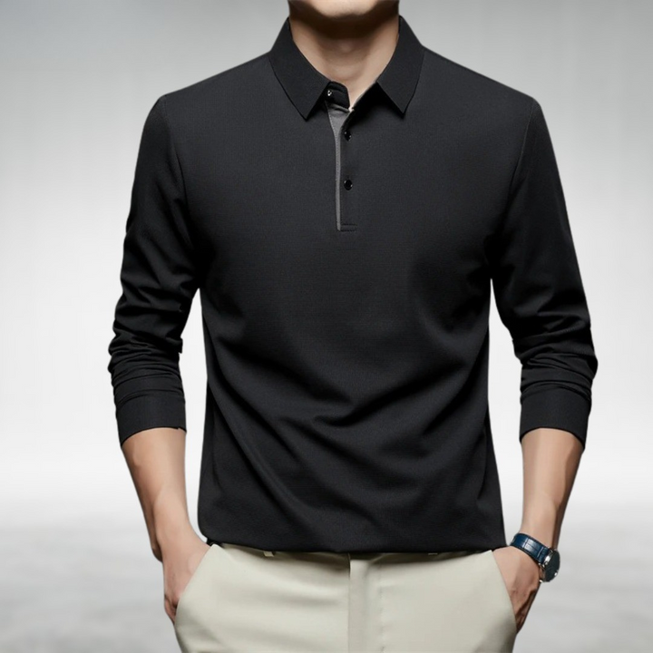 Collin™ | Tailored Comfort Long Sleeve Polo Shirt