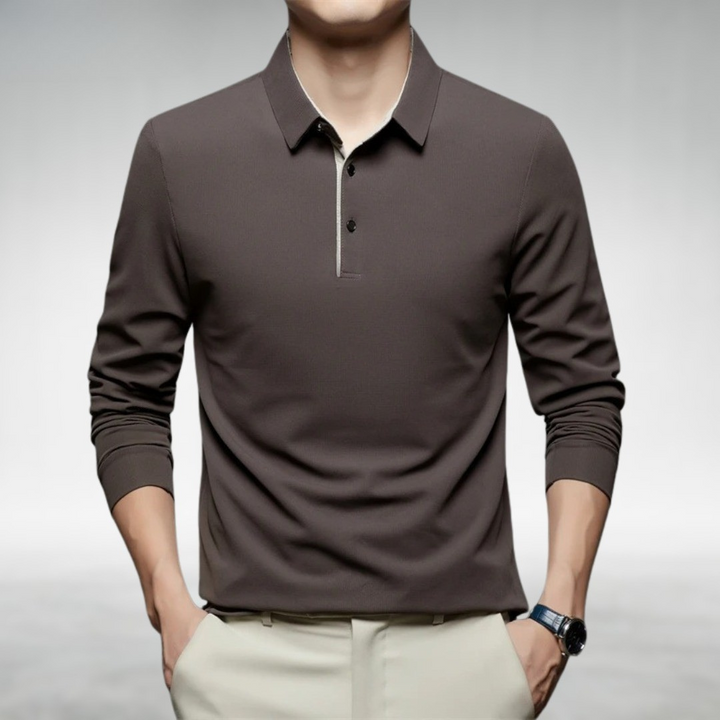 Collin™ | Tailored Comfort Long Sleeve Polo Shirt