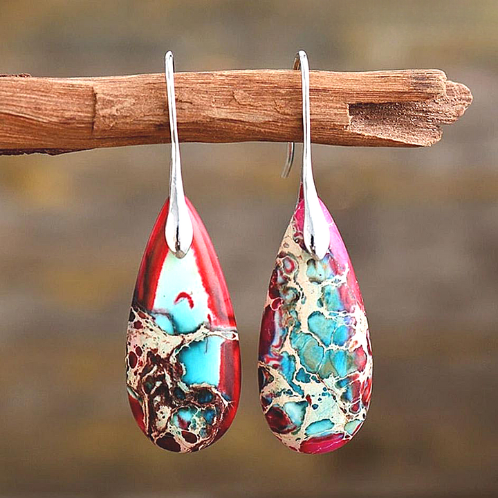 Jasper™ | Grounding Teardrop Earrings