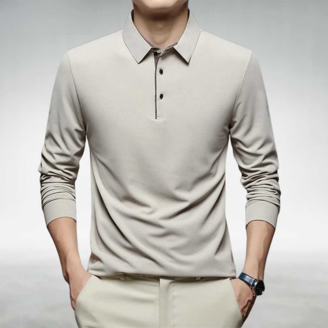 Collin™ | Tailored Comfort Long Sleeve Polo Shirt