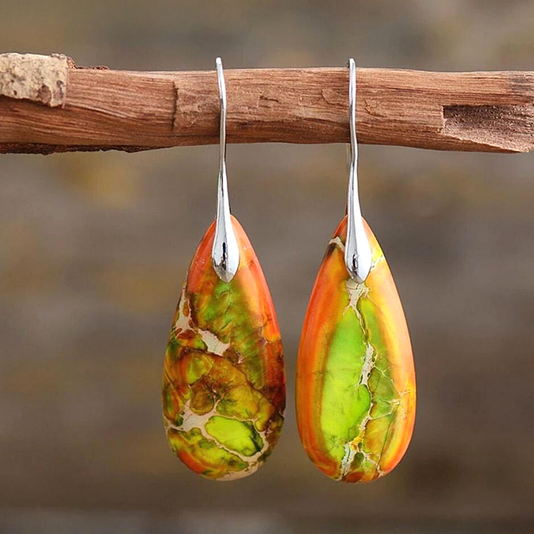 Jasper™ | Grounding Teardrop Earrings