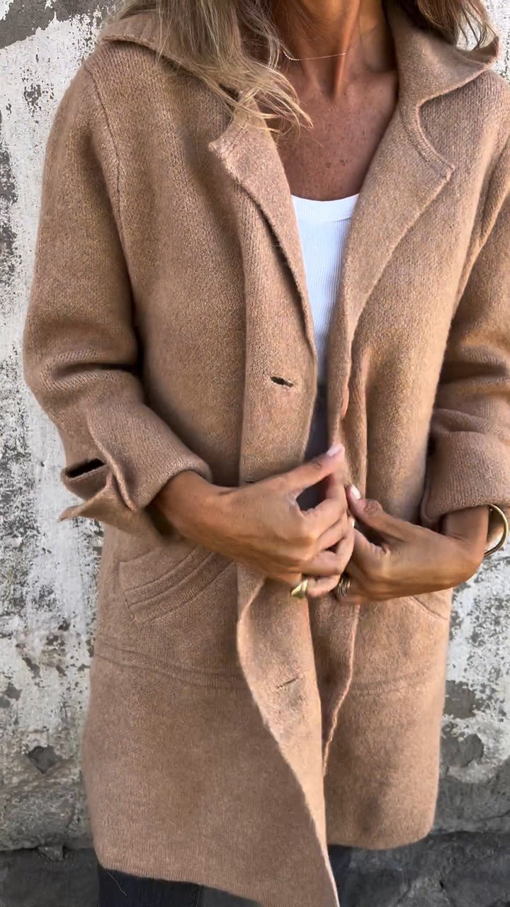 Brianna™ - Long Knit Coat