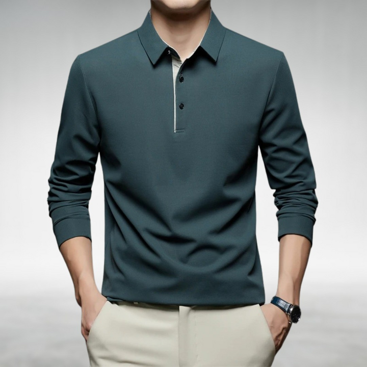 Collin™ | Tailored Comfort Long Sleeve Polo Shirt