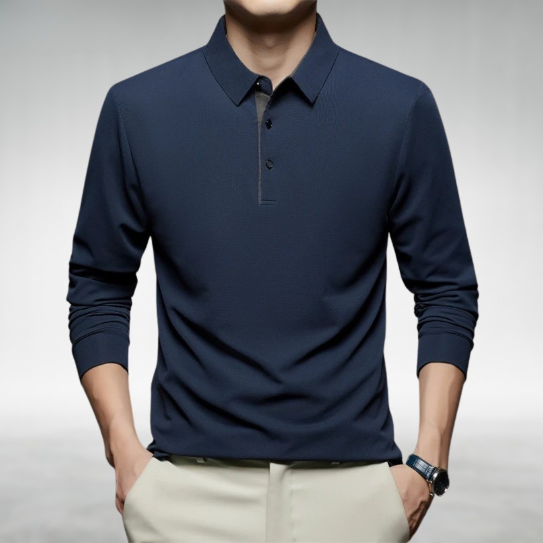 Collin™ | Tailored Comfort Long Sleeve Polo Shirt
