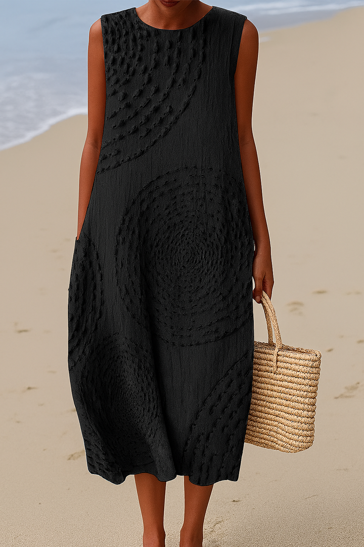 Addison™ | Elegant White Midi Dress for Women