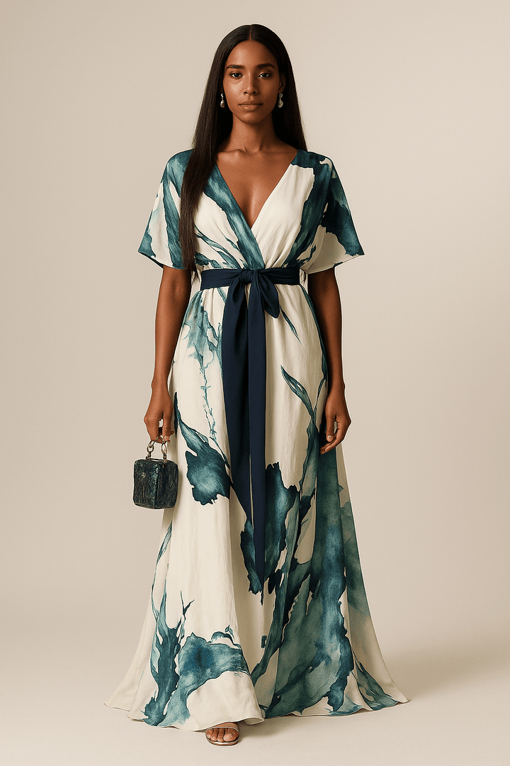 Aquarella™ | Flattering Long Sleeve Maxi Dress for Women