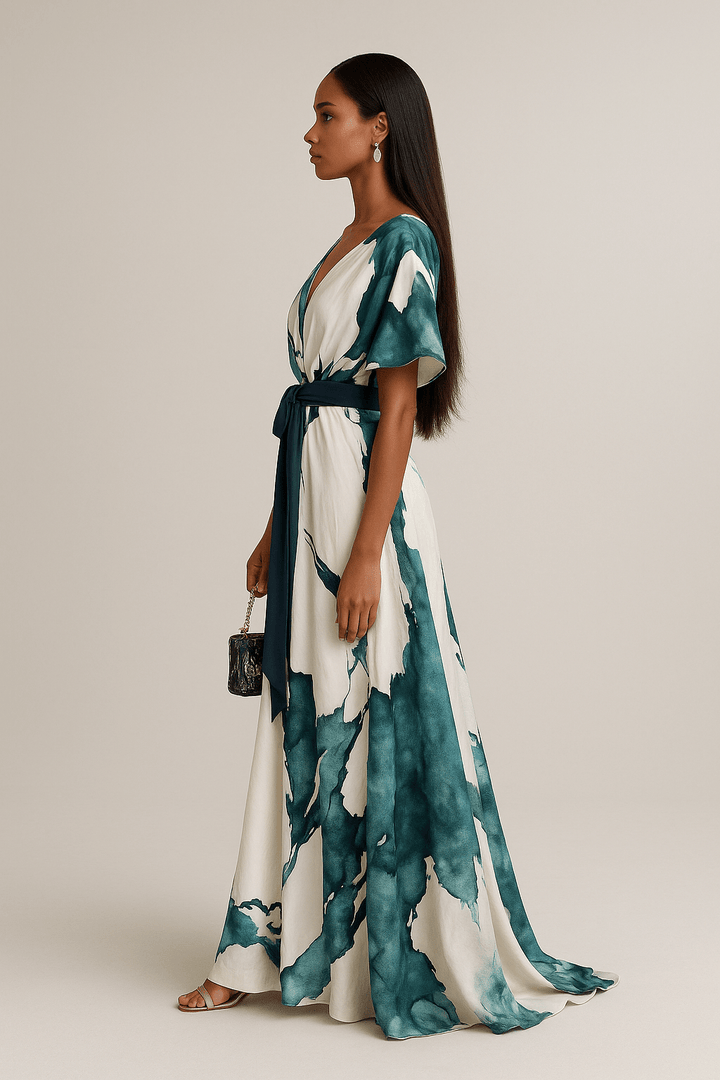 Aquarella™ | Flattering Long Sleeve Maxi Dress for Women