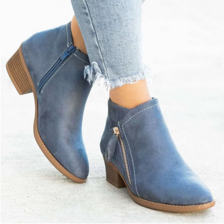 Britney™ | Comfortable Black Ankle Boots for Women