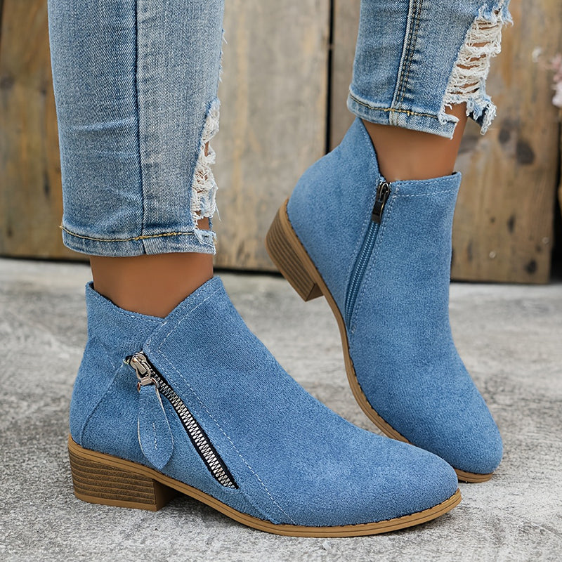 Britney™ | Comfortable Black Ankle Boots for Women