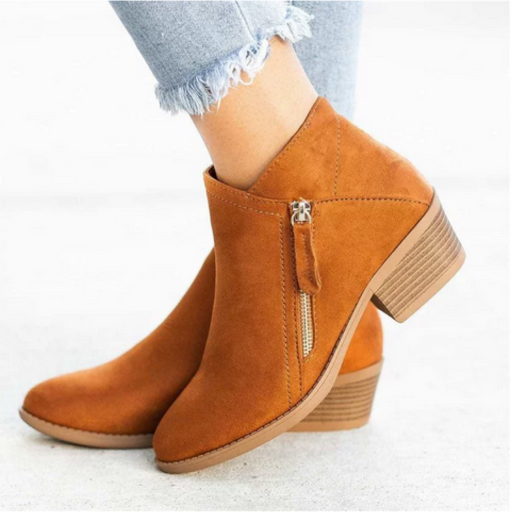 Britney™ | Comfortable Black Ankle Boots for Women