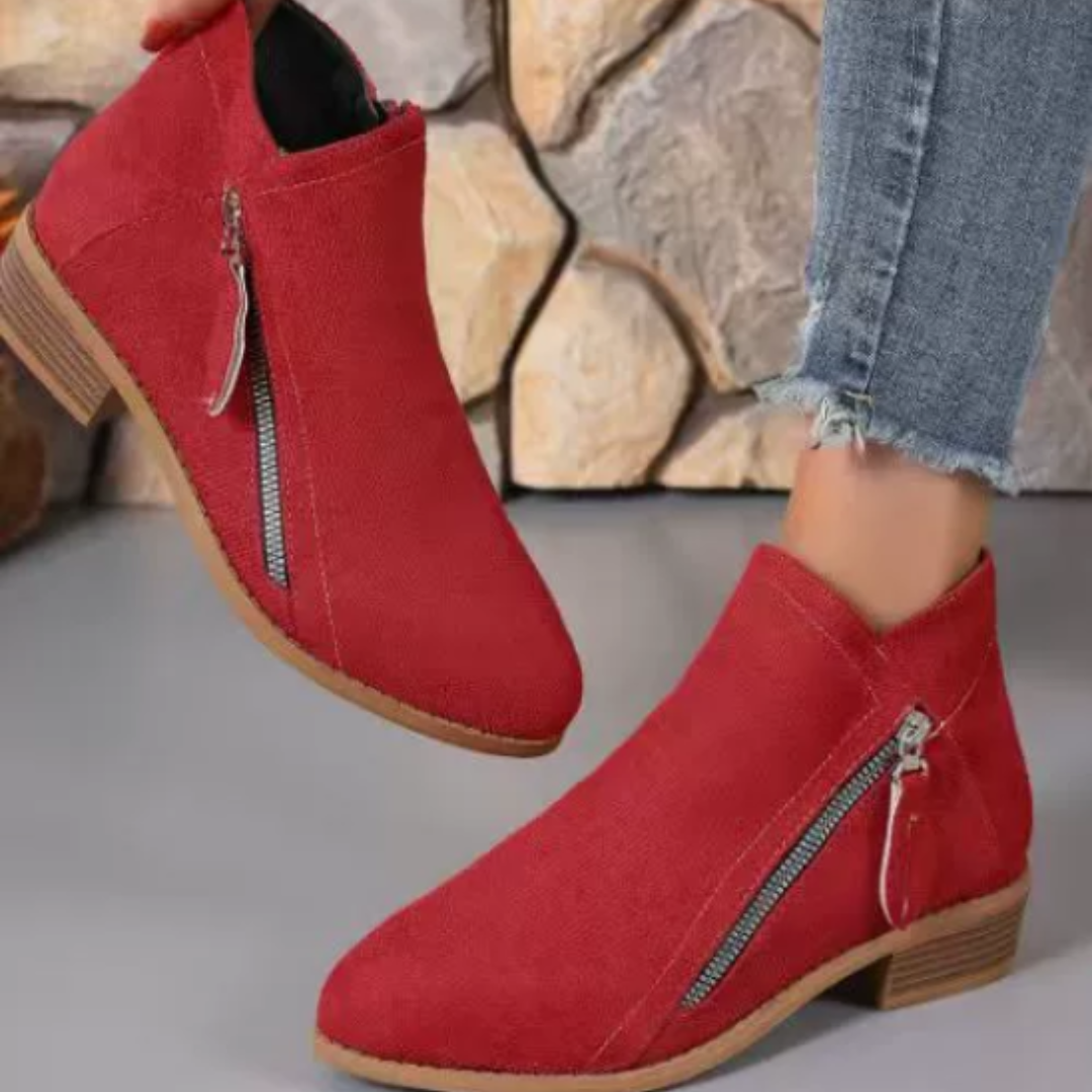 Britney™ | Comfortable Black Ankle Boots for Women