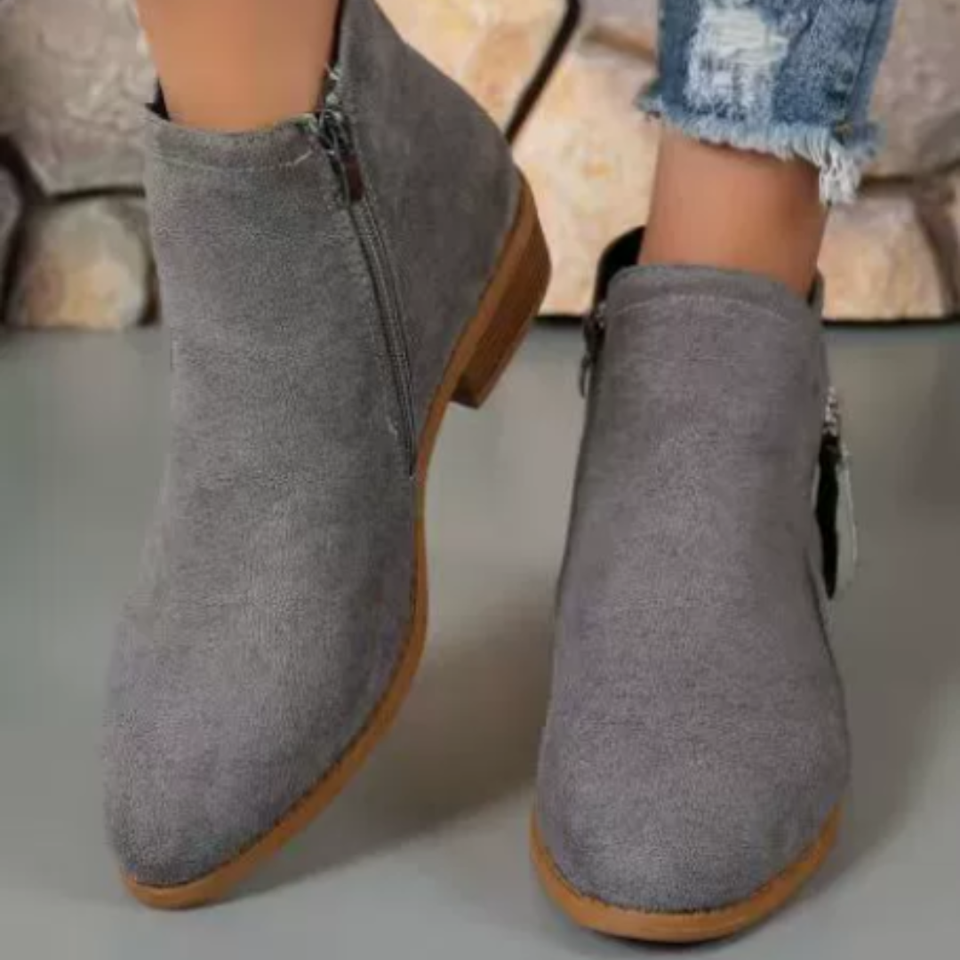 Britney™ | Comfortable Black Ankle Boots for Women