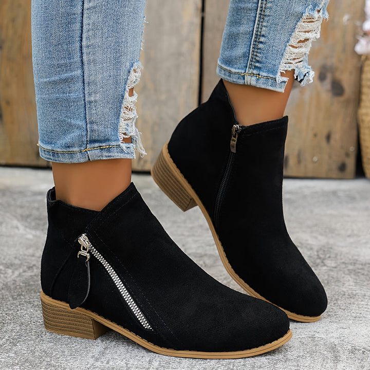 Britney™ | Comfortable Black Ankle Boots for Women