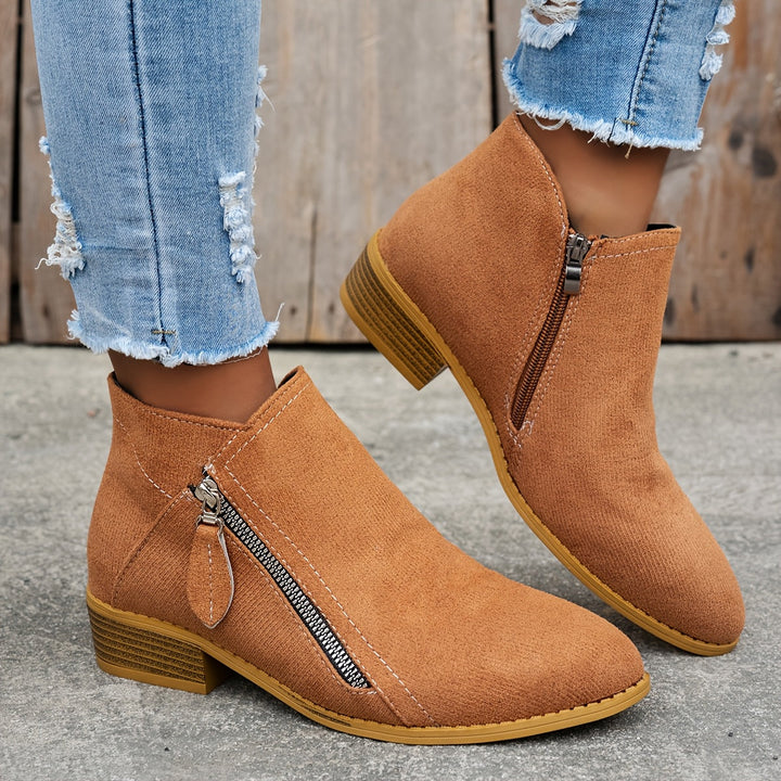 Britney™ | Comfortable Black Ankle Boots for Women