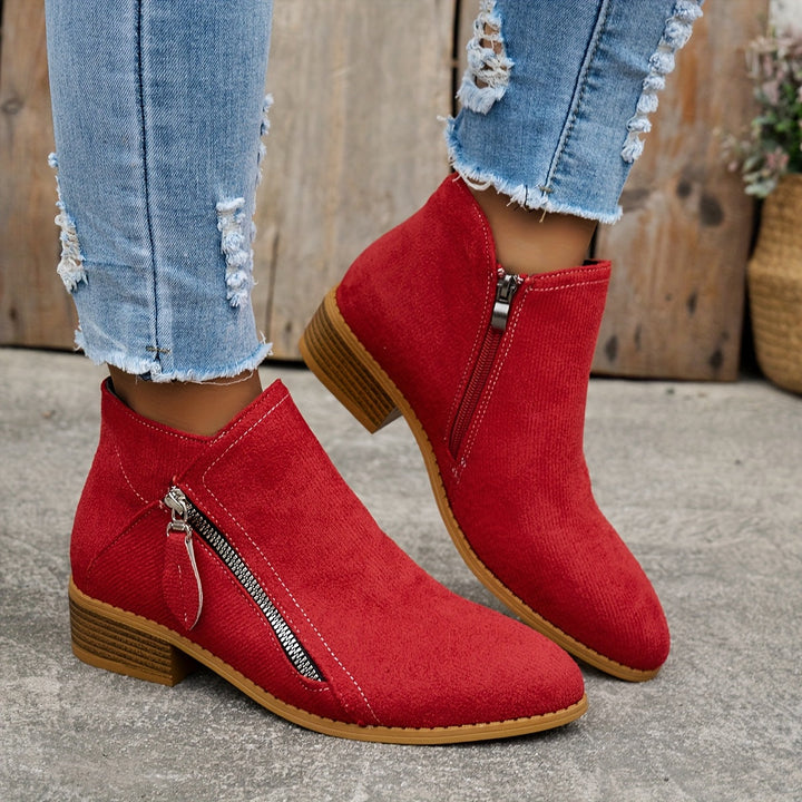 Britney™ | Comfortable Black Ankle Boots for Women