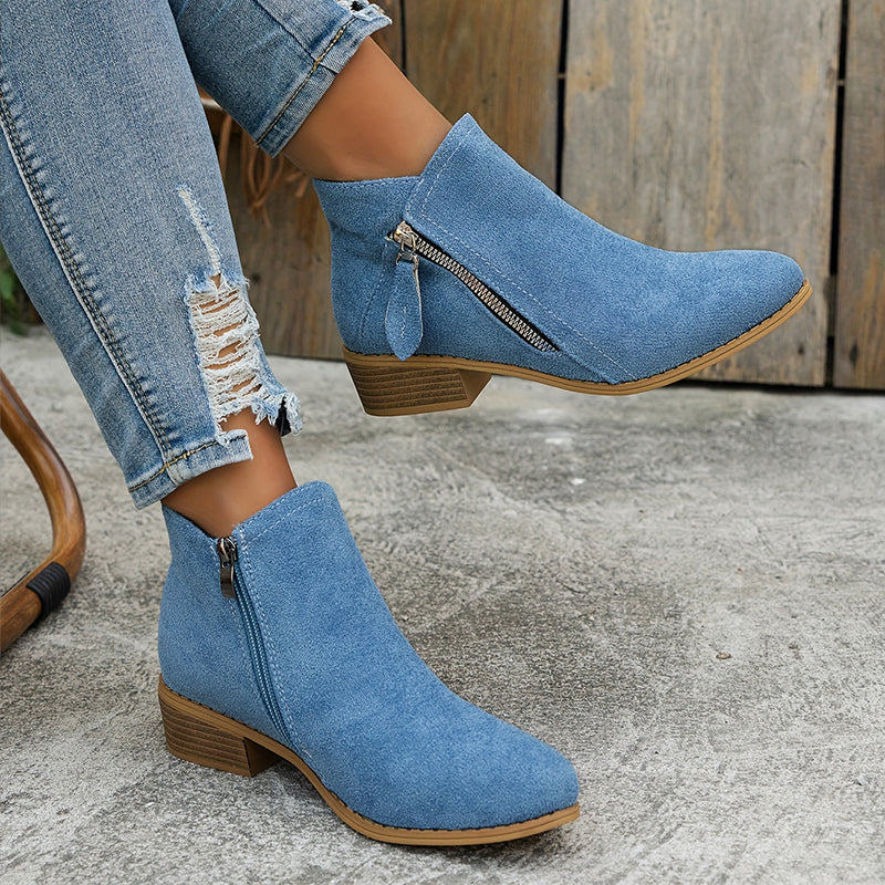 Britney™ | Comfortable Black Ankle Boots for Women