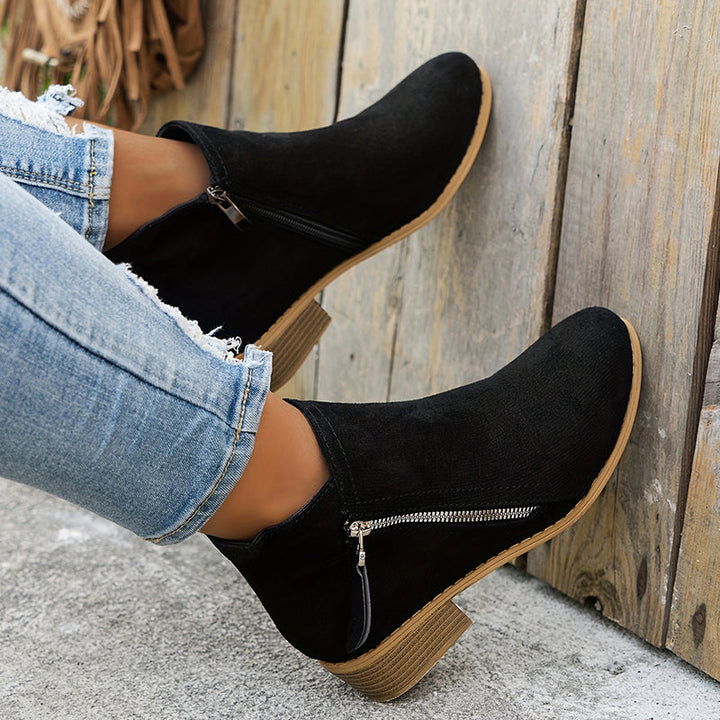 Britney™ | Comfortable Black Ankle Boots for Women