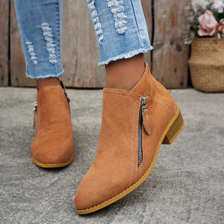 Britney™ | Comfortable Black Ankle Boots for Women