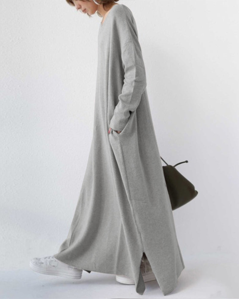 Carla™ | Elegant Long Sleeve Maxi Dress for Women