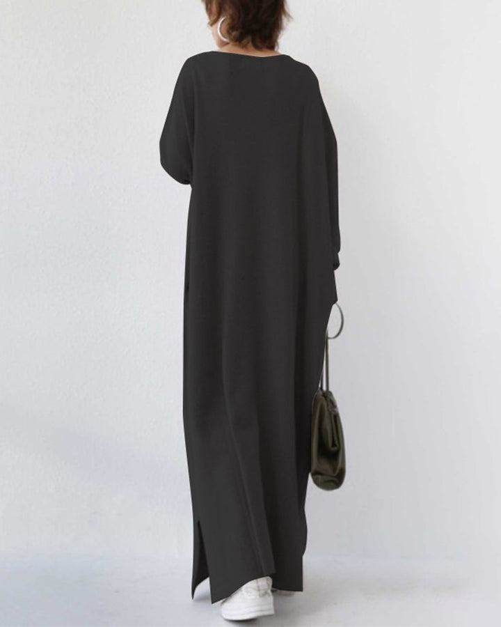 Carla™ | Elegant Long Sleeve Maxi Dress for Women