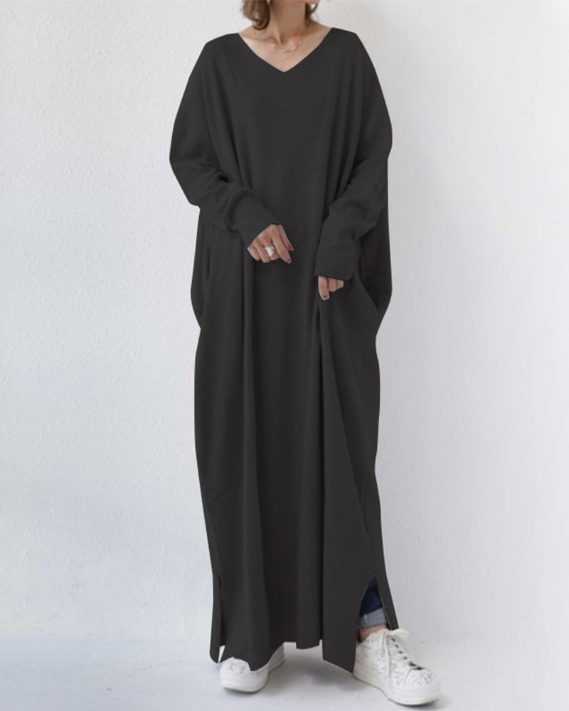 Carla™ | Elegant Long Sleeve Maxi Dress for Women