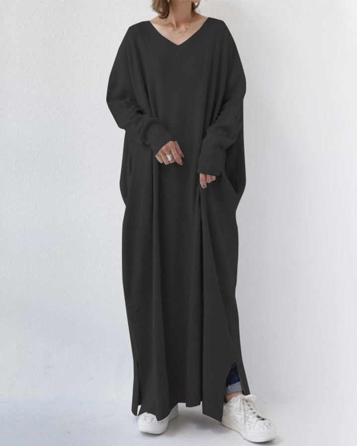 Carla™ | Elegant Long Sleeve Maxi Dress for Women