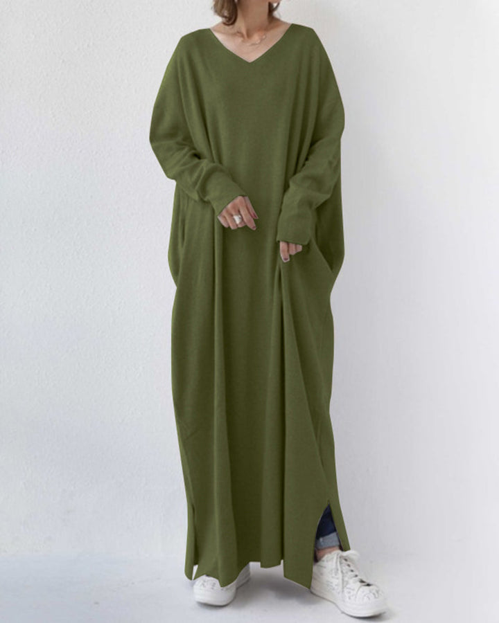 Carla™ | Elegant Long Sleeve Maxi Dress for Women