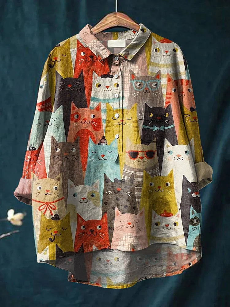 Sara | Dog Vintage Art Blouse