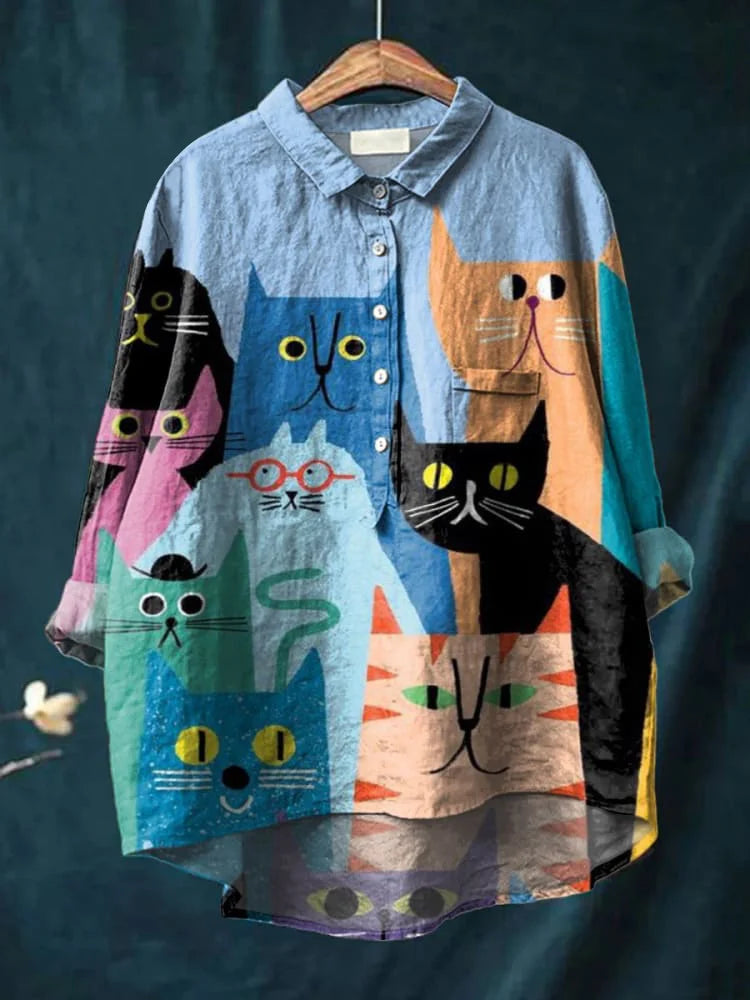 Sara | Dog Vintage Art Blouse