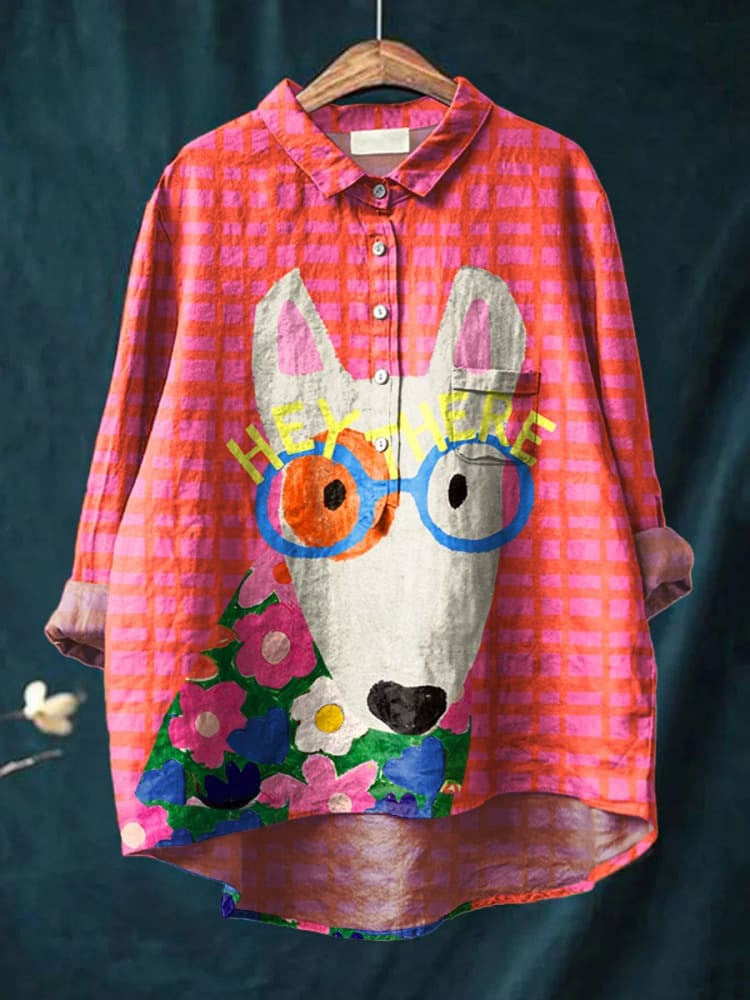 Sara | Dog Vintage Art Blouse
