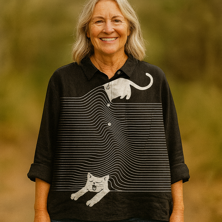 Cilly | Cat Vintage Art Blouse