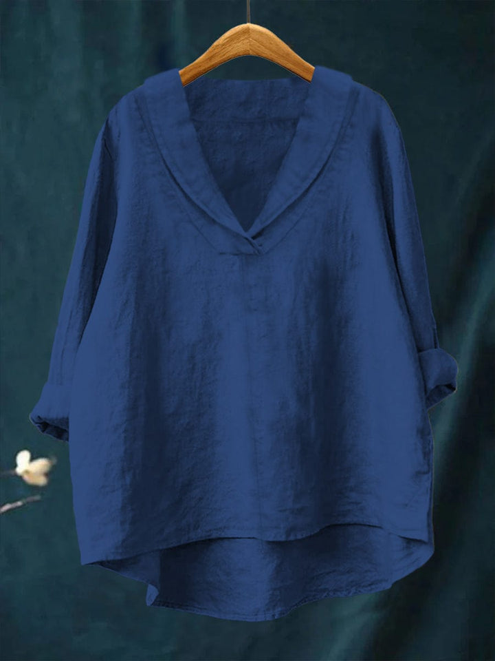 Claudia™ | Elegant White Blouse for Summer Comfort
