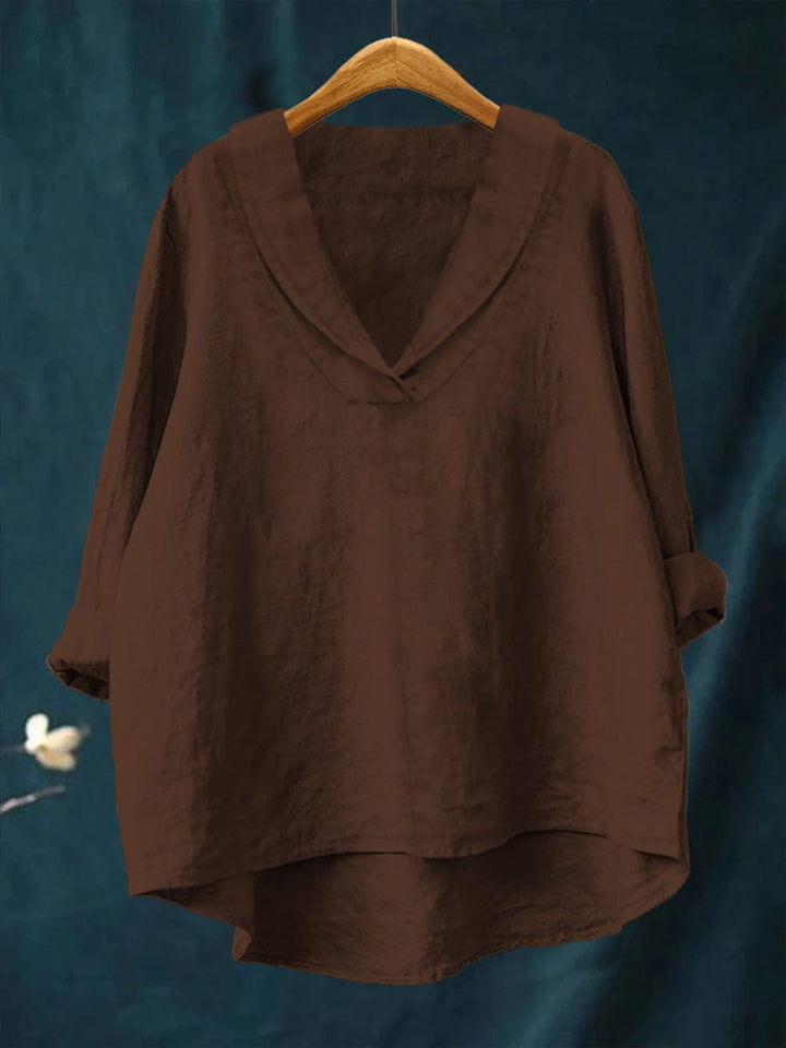 Claudia™ | Elegant White Blouse for Summer Comfort