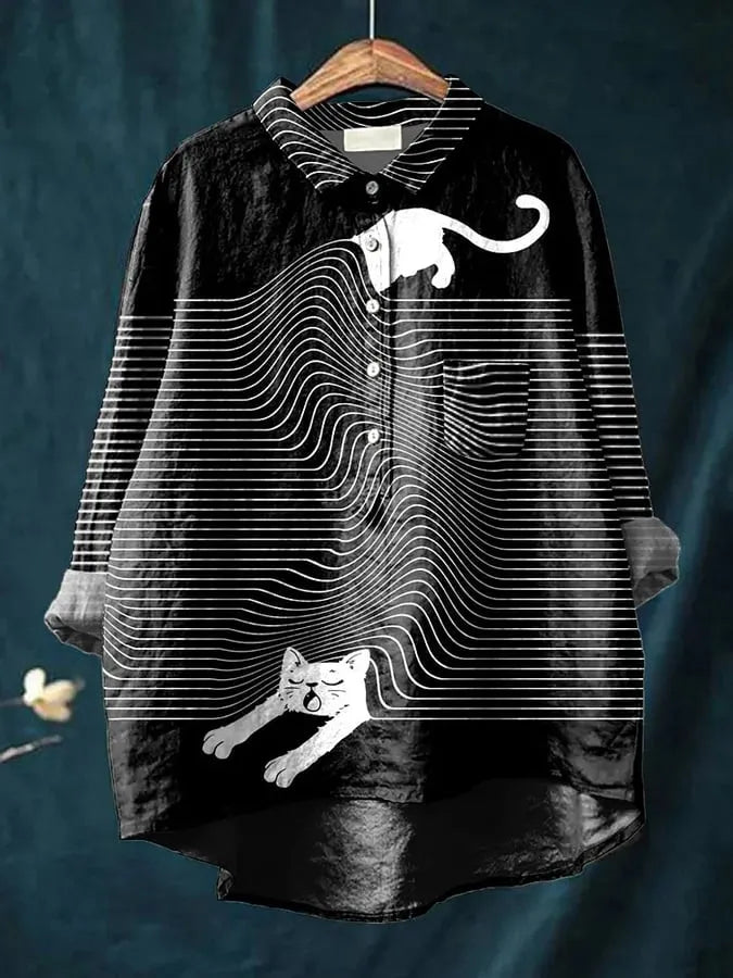 Cilly | Cat Vintage Art Blouse