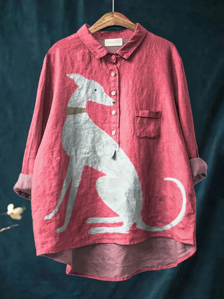 Lisa | Dog Vintage Art Blouse