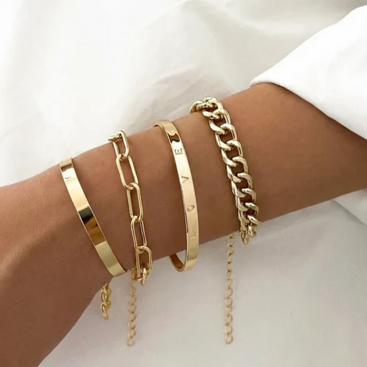 Elan™ | Elegant Gold Bracelet Set
