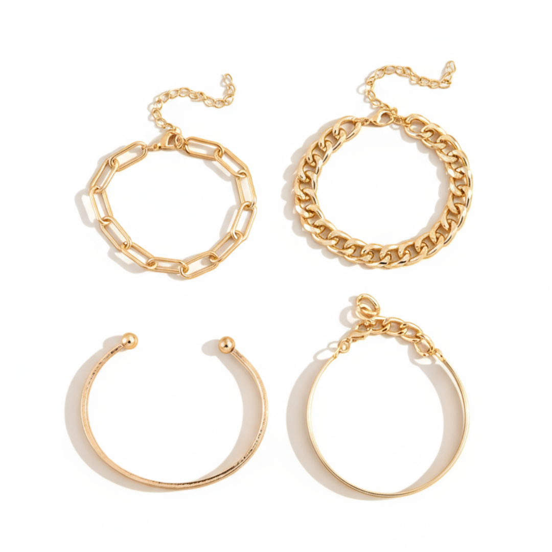 Elan™ | Elegant Gold Bracelet Set