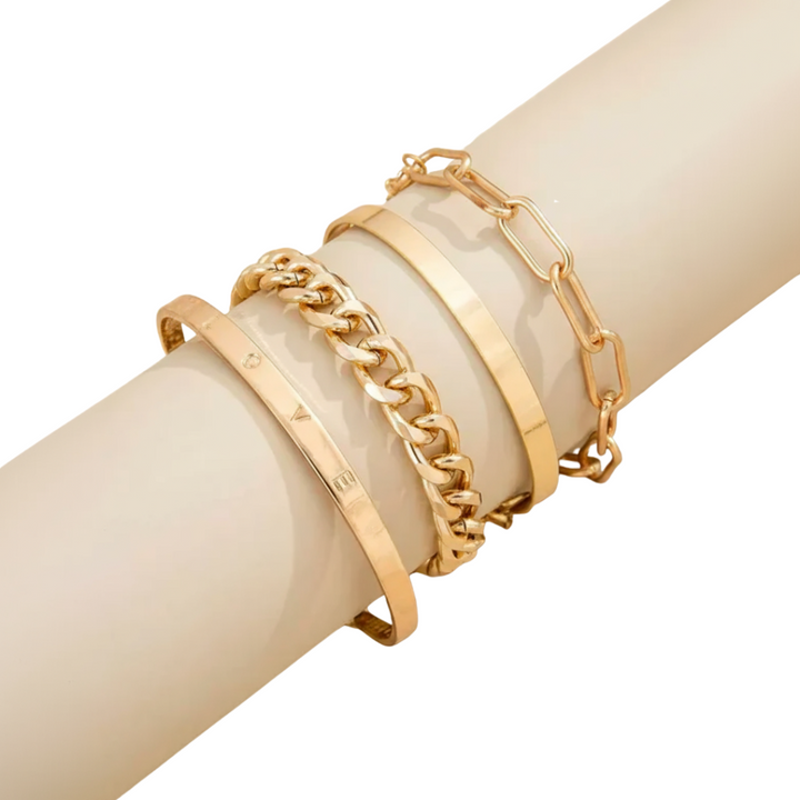 Elan™ | Elegant Gold Bracelet Set
