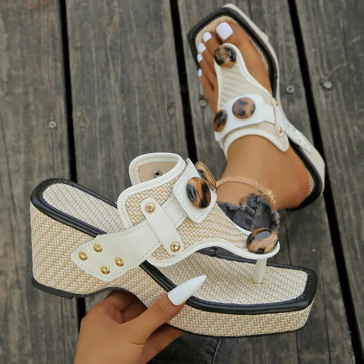 Evelina Resin Slides - Comfortable Slip-On Design for Summer Style