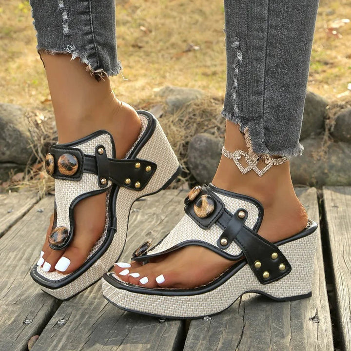 Evelina Resin Slides - Comfortable Slip-On Design for Summer Style