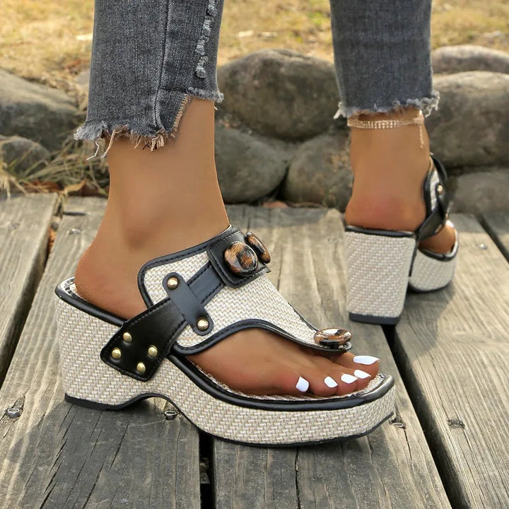 Evelina Resin Slides - Comfortable Slip-On Design for Summer Style
